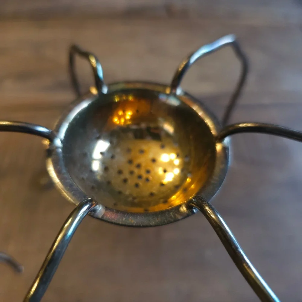 Vintage Silver Metal Spider Tea Strainer Gothic Oddity Decor Michael Aram